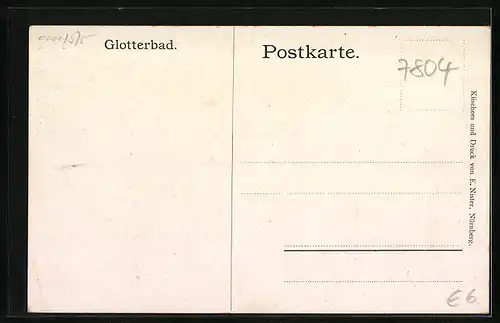 AK Glotterbad, Ortsansicht aus der Vogelschau