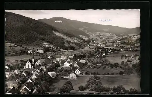 AK Glottertal / Schwarzwald, Ortsansicht mit Kandel