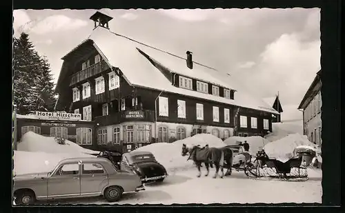 AK Schönwald / Schwarzwald, Hotel Hirschen