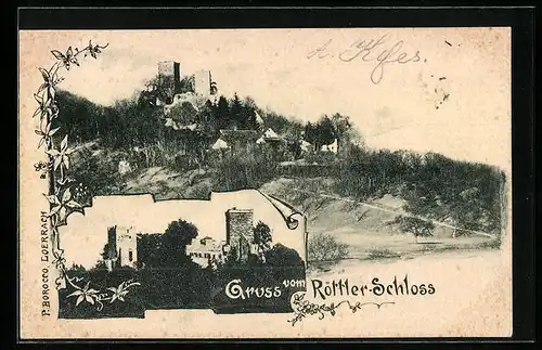 AK Lörrach / Baden, Röttler-Schloss