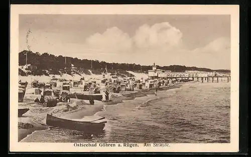 AK Göhren / Rügen, Strandpartie