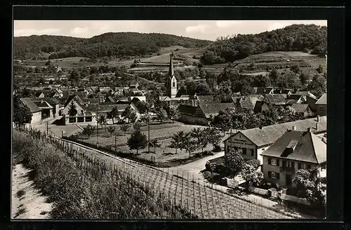 AK Bickensohl a. Kaiserstuhl, Ortsansicht aus der Vogelschau