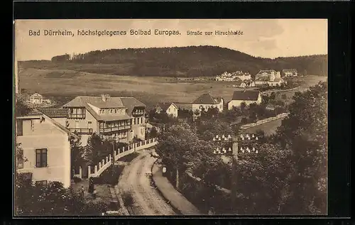 AK Bad Dürrheim, Strasse zur Hirschhalde