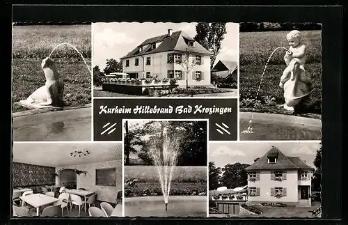 AK Bad Krozingen, Kurheim Hillebrand, Schwimmbadstrasse