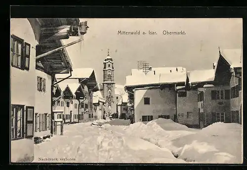 AK Mittenwald, Obermarkt