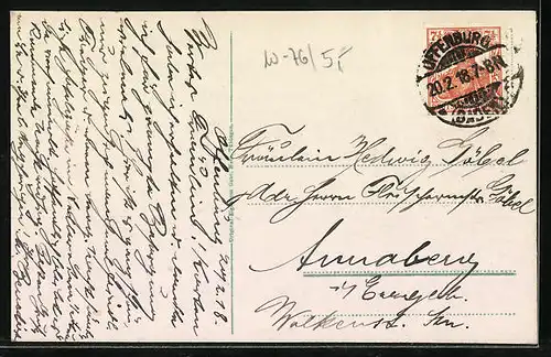 AK Offenburg, Ortsansicht aus der Vogelschau