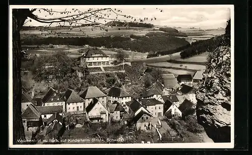 AK Waischenfeld / Fränk. Schweiz, Ortsansicht mit Blick zum Kinderheim