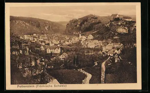 AK Pottenstein / Fränk. Schweiz, Gesamtansicht