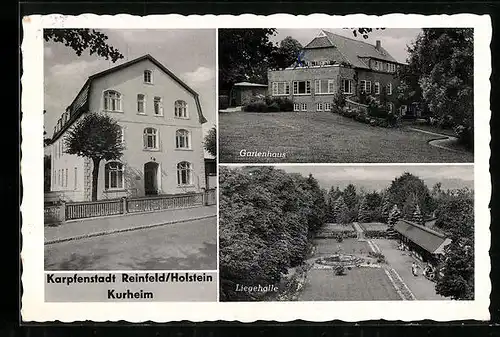 AK Reinfeld / Holstein, Kurheim mit Gartenhaus und Liegehalle