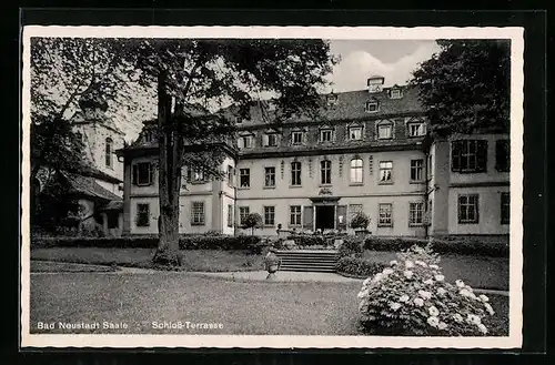 AK Bad Neustadt / Saale, Schloss-Terrasse