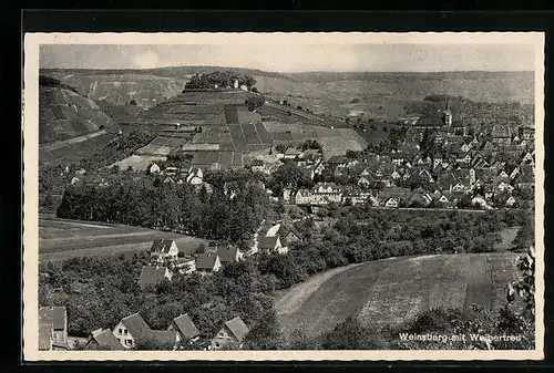 AK Weinsberg, Ortsansicht mit Weibertreu
