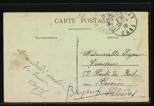 AK Tinchebray, Un coin de Tinchebray et la Rue de Domfront