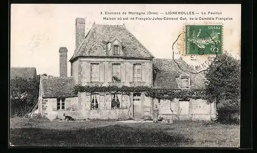 AK Lignerolles, Le Pavillon, Maison où est né Francois-Jules-Edmond Got, de la Comédie Francaise