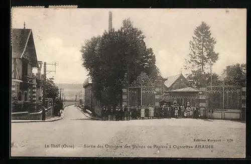 AK Le Theil, Sortie des Ouvriers des Usines de Papiers à Cigarettes Abadie