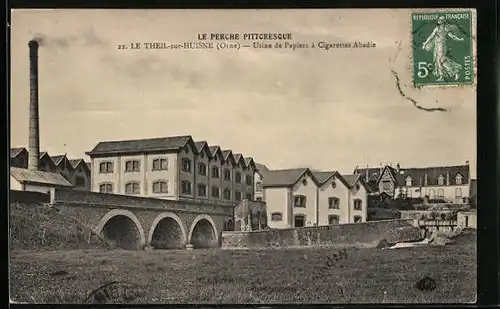 AK Le Theil-sur-Huisne, Usine de Papiers à Cigarettes Abadie