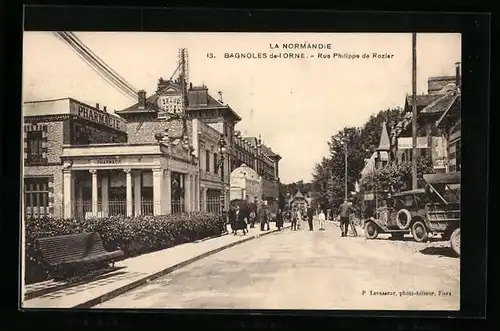 AK Bagnoles-de-l`Orne, Rue Philippe de Rozier