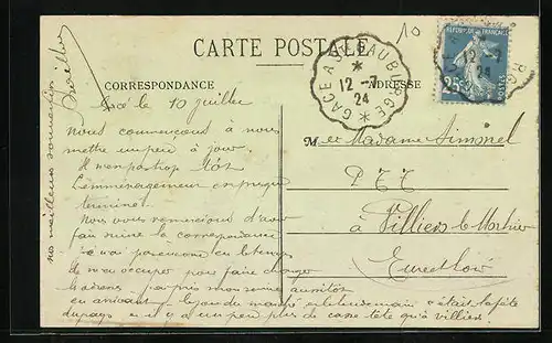 AK Gacé, Grande Rue, Postes et Télégraphes