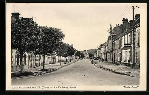 AK Le Mesle-sur-Sarthe, Le Faubourg Loyer