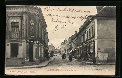 AK Le Merlerault, La Grande Rue