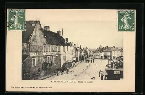 AK Le Merlerault, Place du Marché