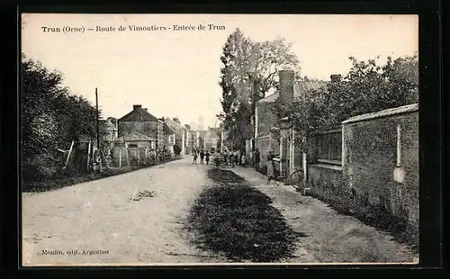 AK Trun, Route de Vimoutiers, Entrée de Trun