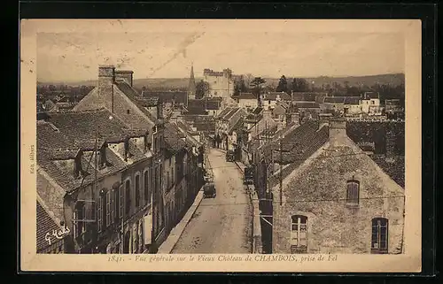 AK Chambois, Vue générale sur le Vieux Chateau de Chambois, prise de Fel