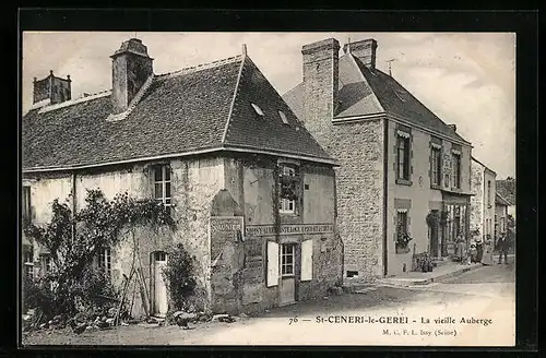 AK Saint-Céneri-le-Gérei, La vieille Auberge