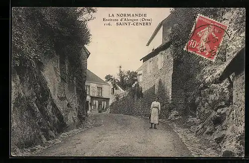 AK Saint-Cénery, Une Rue