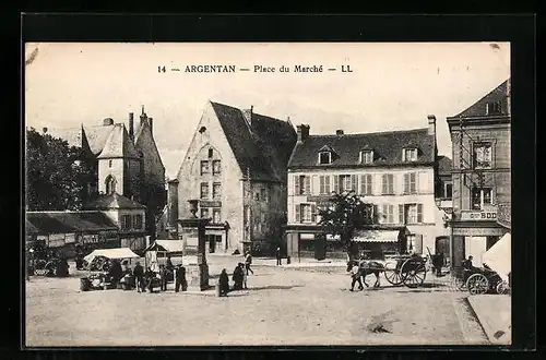 AK Argentan, Place du Marché