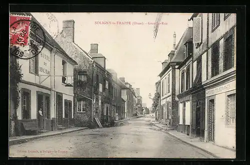 AK Soligny-la-Trappe, Grande-Rue