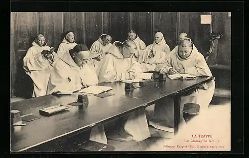 AK Soligny-la-Trappe, Les Moines en lecture