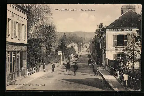 AK Vimoutiers, Rue de Lisieux