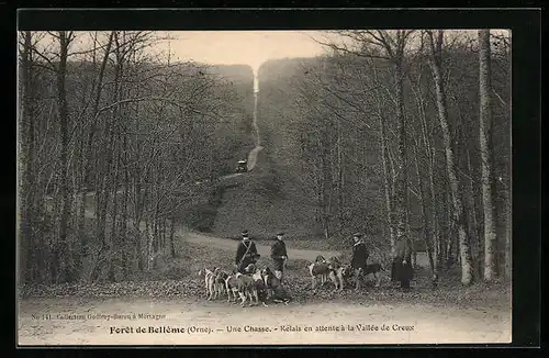 AK Belleme, Foret de Belleme, Une Chasse, Relais en attente à la Vallée de Creux