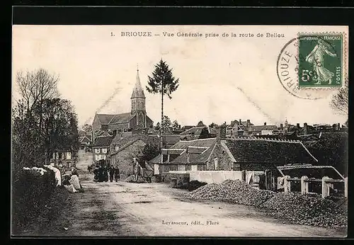 AK Briouze, Vue Générale prise de la route de Bellou