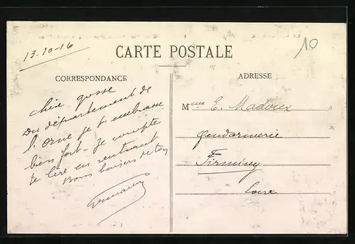 AK Briouze, Vue générale prise de la route de Bellou