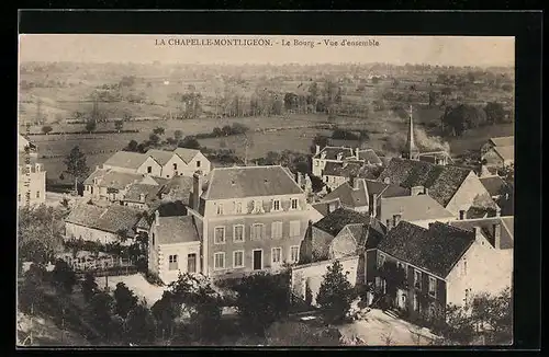 AK La Chapelle-Montligeon, Le Bourg, Vue d`ensemble