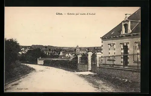 AK Céton, Entrée par route d`Avézé