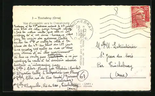 AK Tinchebray, Vue d`ensemble vers la Chocolaterie