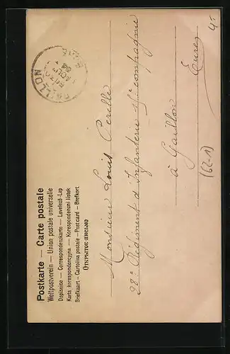 AK Junge Dame und Mädchen posieren am Buchstaben P