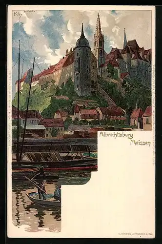 Künstler-AK Heinrich Kley: Meissen, Albrechtsburg