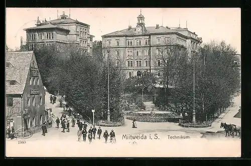 AK Mittweida i. Sa., Sicht auf das Technikum