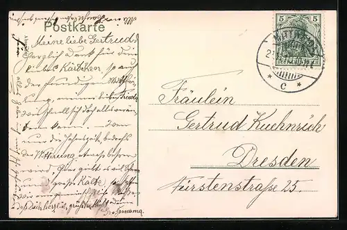 AK Mittweida i. Sa., Sicht auf das Technikum