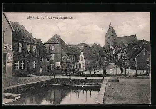 AK Mölln i. L., Blick vom Mühlenbach