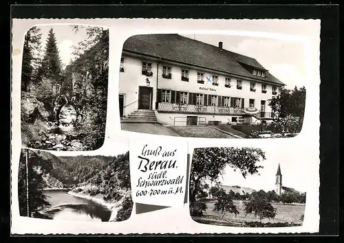 AK Berau /Schwarzwald, Gasthof-Pension Rössle, Inh. Fam. Tröndle-Ebner