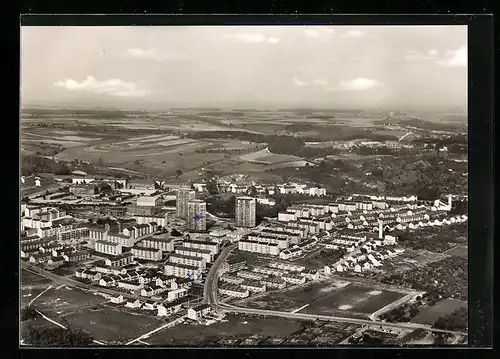 AK Ulm /Donau, Eselsberg vom Flugzeug aus