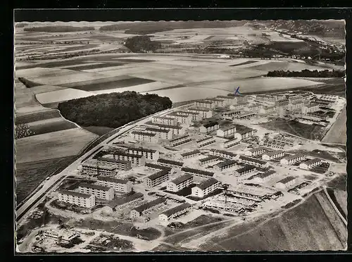AK Ulm /Donau, Braunland-Böfingen vom Flugzeug aus