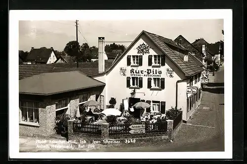 AK Asbach /Westerwald, Hotel Asbacher Hof, Inh. Jean Schreiner