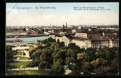 AK St.-Petersbourg, Vue prise de la Cathedrale de St. Isaac