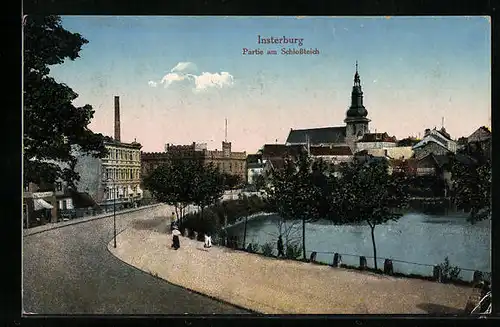 AK Insterburg, Partie am Schlossteich