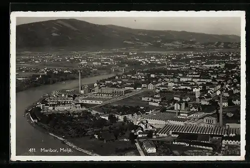 AK Maribor, Ortsansicht aus der Vogelschau